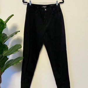 Missguided black mom jeans